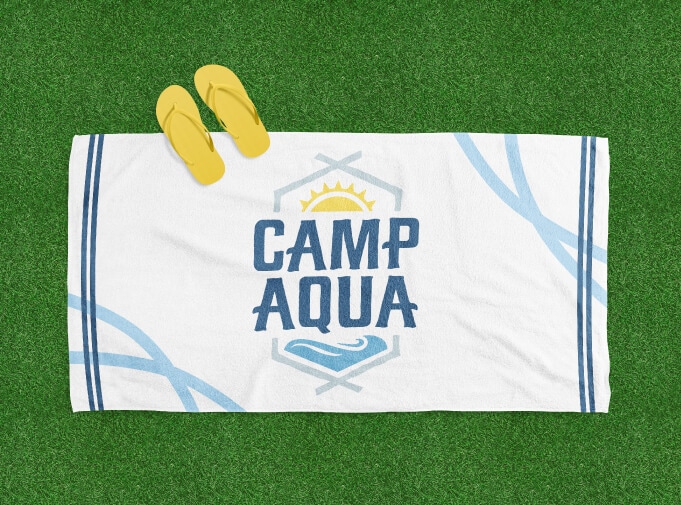 Case Study - Camp Aqua - Towel Mockup