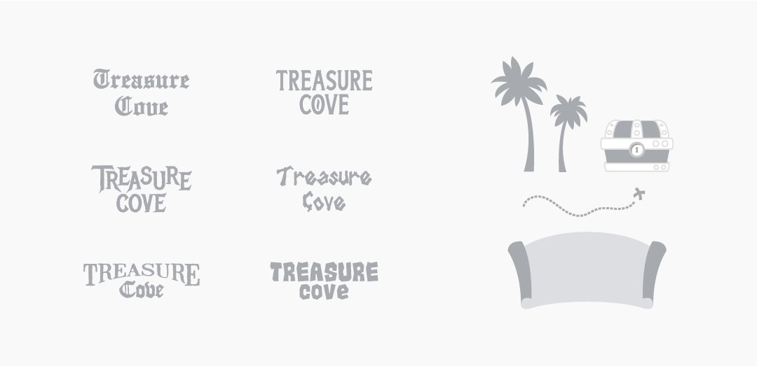 Case Study - Treasure Cove - Logo Elements