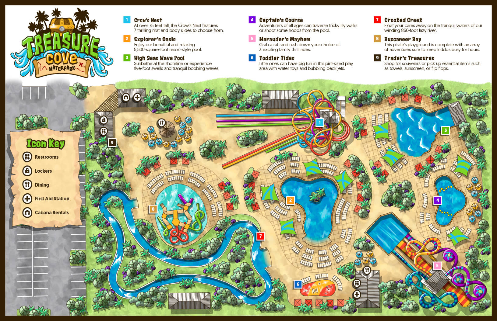 Case Study - Treasure Cove - Park Map